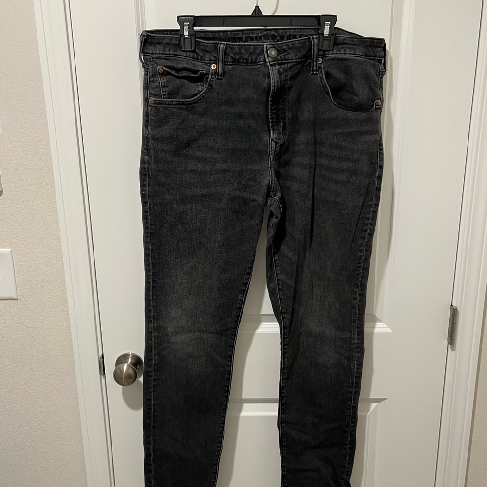 Men's AS Black Athletic Fit Jeans